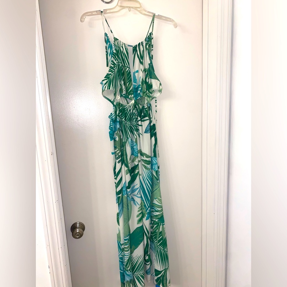 Cushe Noa Leafy Cutout Maxi Dress S New With Tag